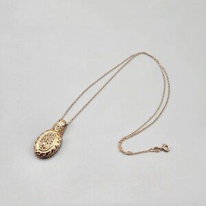 Chuck Clemency 925 Sterling Silver Champagne Diamond Pendant Rose Gold Plated